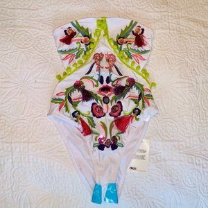 ASOS Swim Embroidered 1 piece NWT